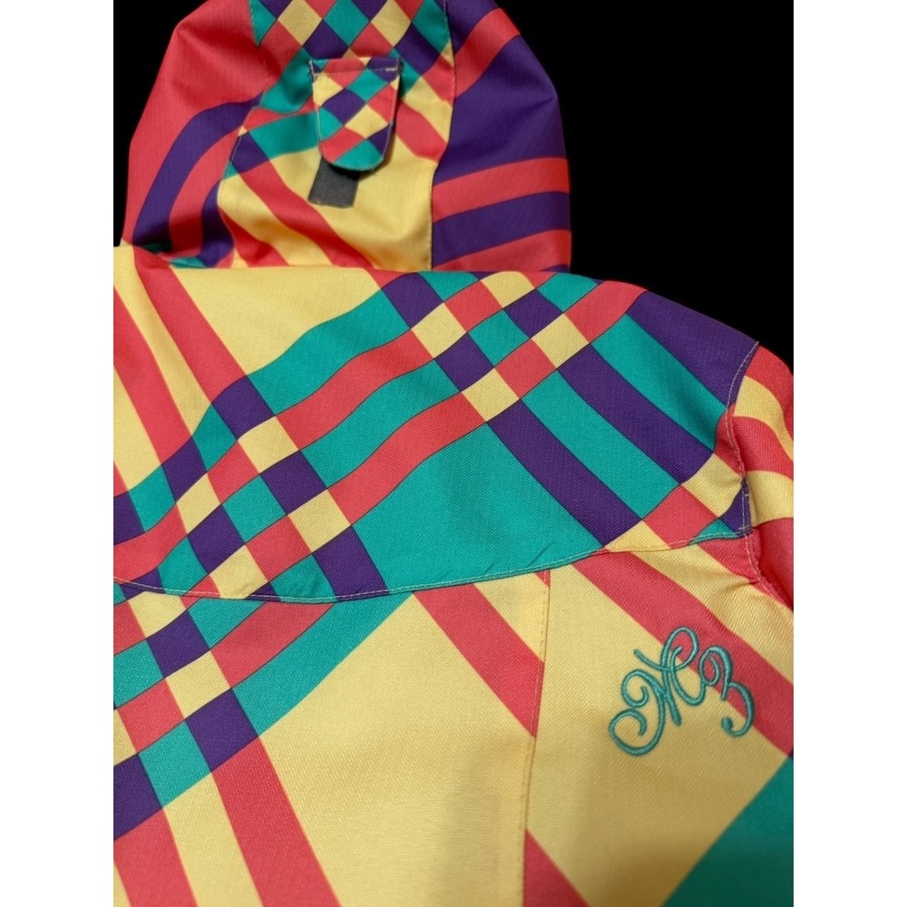 MILLENIUM THREE Tara Dakides Retro 2012 Snowboarding‎ Jacket Hooded Medium - Picture 4 of 9